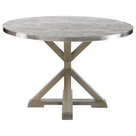 Round Metal Dining Table